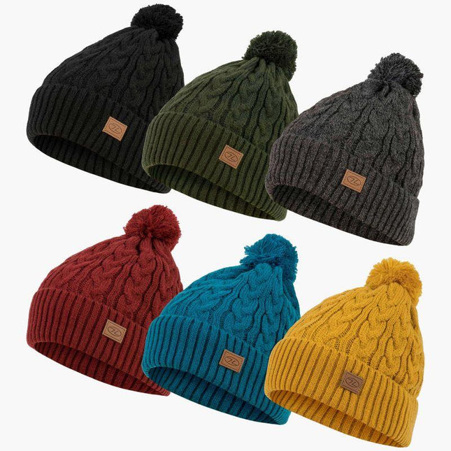 Highlander Beira Lined Bobble Hat (Various Colours) By Highlander Outdoor