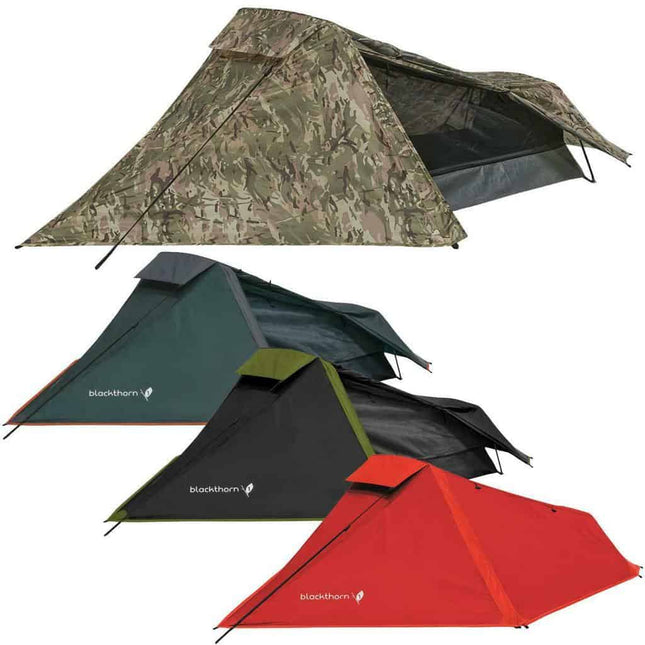 Highlander Blackthorn 1 Lightweight Solo Backpacking Tent (Various colours) By Highlander Outdoor