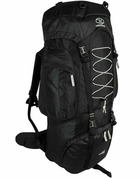 Highlander Rambler Rucksack 88L Black / Silver By Highlander Outdoor