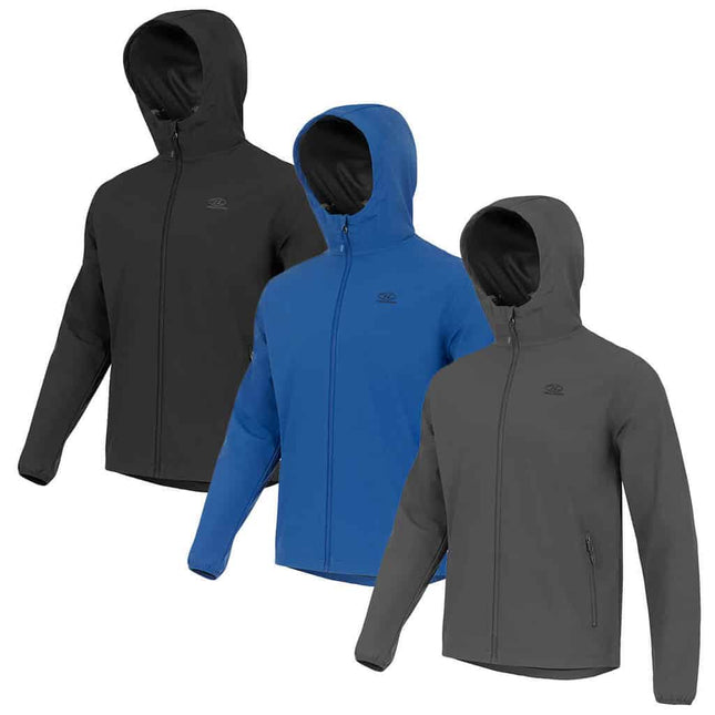 Highlander Shield Water Repellent Jacket (Grey / Black / Blue) By Highlander Outdoor