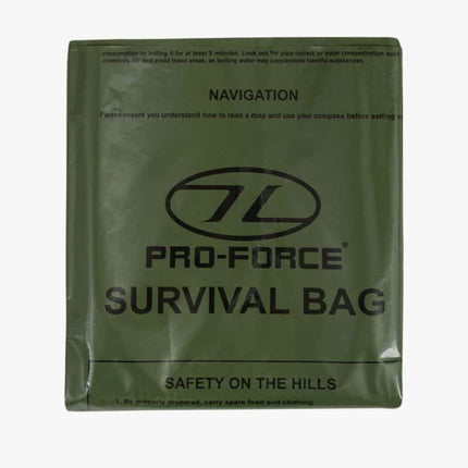 Highlander Emergency Survival Bag (Various Colours) Olive Green By Highlander Outdoor