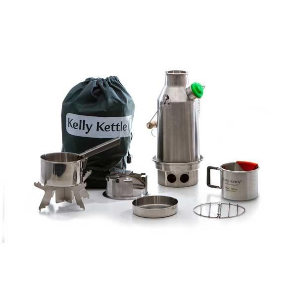 Kelly Kettle Trekker' Kit Fire Kettle and Stove (Stainless Steel) By Kelly Kettle