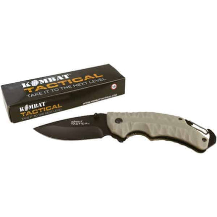 Kombat UK Elite / Gator Lock Knife (Black / Coyote) Coyote By Kombat UK