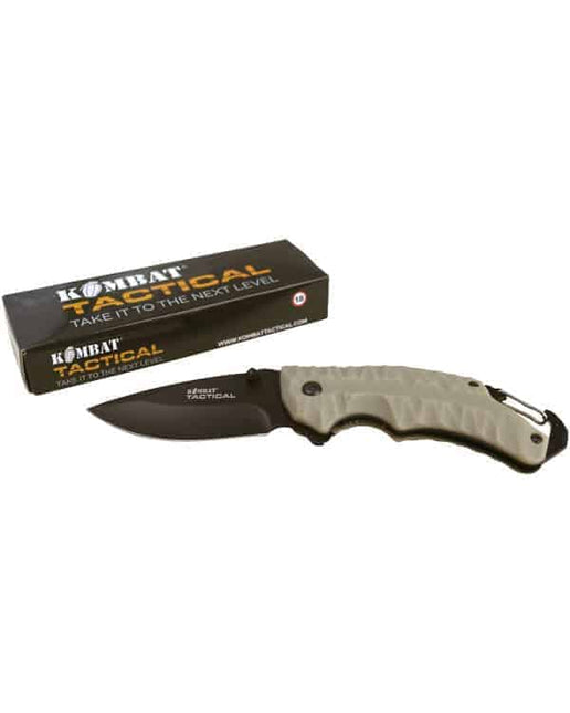 Kombat UK Elite / Gator Lock Knife (Black / Coyote) Coyote By Kombat UK