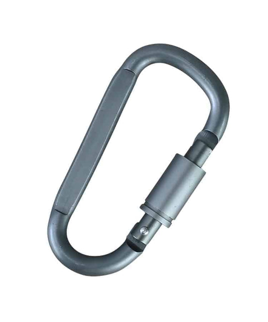 Kombat UK Gunmetal Grey Locking Carabiners - 6mm (Pair) By Kombat UK