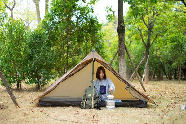 3FULGEAR Lanshan 1 Pro 3 season tent - Khaki (T Zip) By 3F UL GEAR