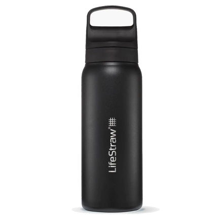 lifestraw GO Renew Series Stainless Steel Water Bottle (Various Colours) Black By LifeStraw