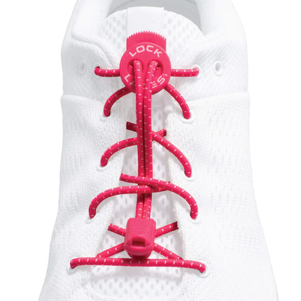 Lock Laces 48" Shoelaces (Various Colours) Pink By Lock Laces