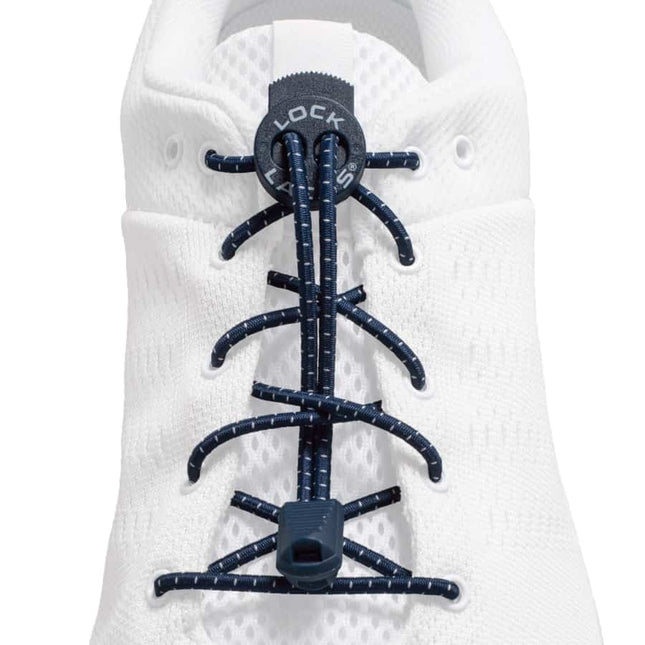 Lock Laces 48" Shoelaces (Various Colours) Navy Blue By Lock Laces