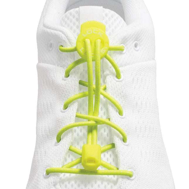 Lock Laces 48" Shoelaces (Various Colours) Neon Yellow By Lock Laces