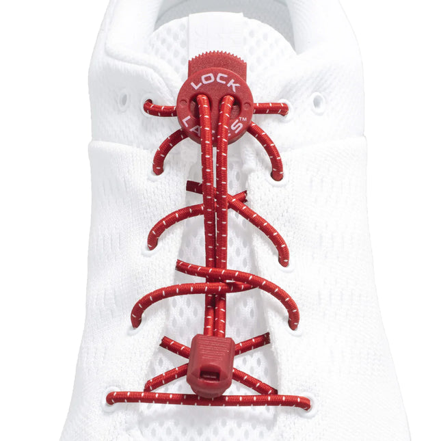 Lock Laces 48" Shoelaces (Various Colours) Red By Lock Laces