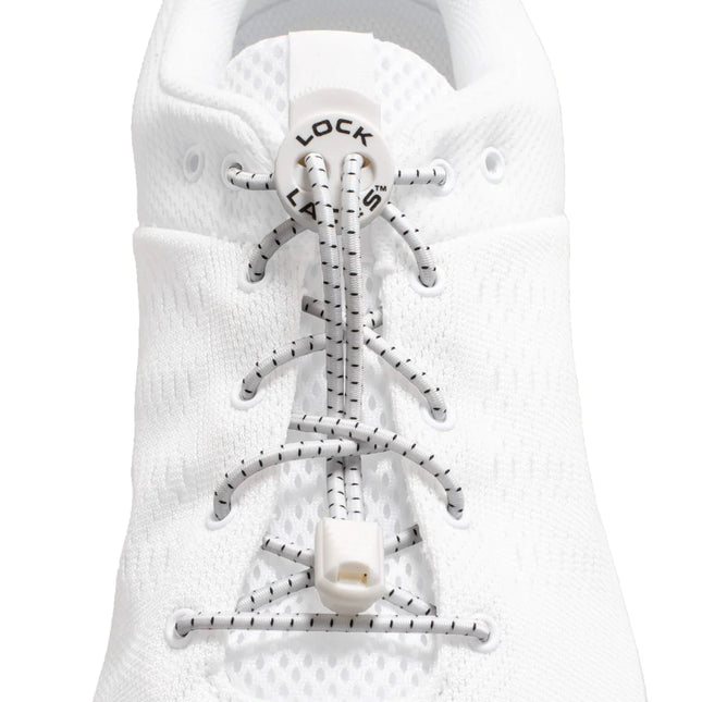 Lock Laces 48" Shoelaces (Various Colours) White By Lock Laces