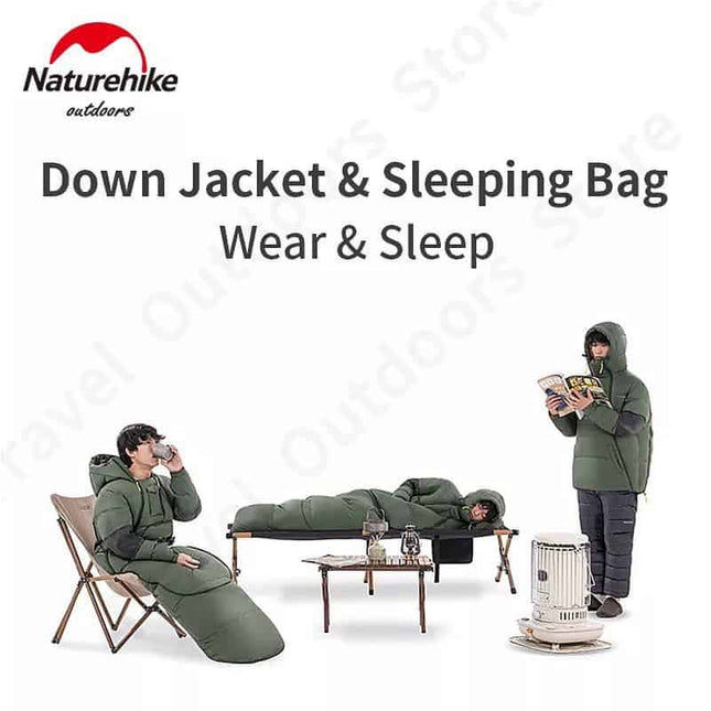 Naturehike 2 in 1 Sleeping Bag and Down Jacket By NatureHike