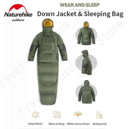 Naturehike 2 in 1 Sleeping Bag and Down Jacket By NatureHike