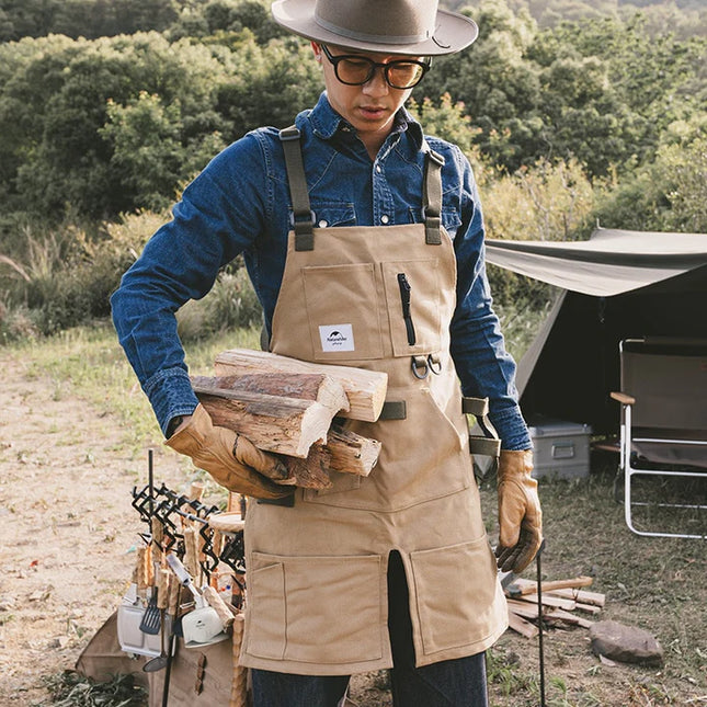 Naturehike Canvas Camping Apron with adjustable straps (Various colours) By NatureHike