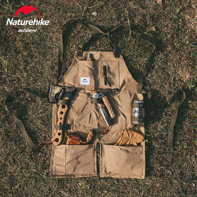 Naturehike Canvas Camping Apron with adjustable straps (Various colours) By NatureHike