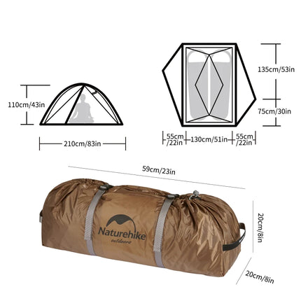 Naturehike Canyon 2 Pop Up 2 Man Tent By NatureHike