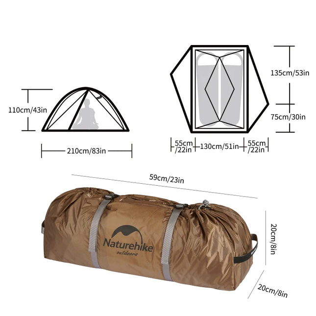 Naturehike Canyon 2 Pop Up 2 Man Tent By NatureHike