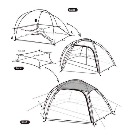 Naturehike Cloud Peak 2-Man Tent (Green) By NatureHike