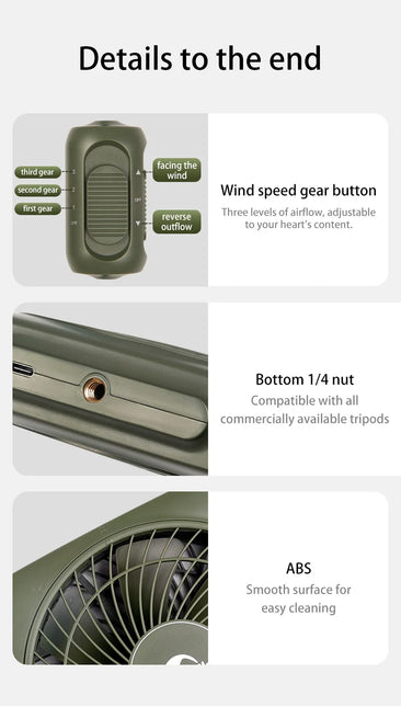 Naturehike USB powered Camping Fan with Speed control By NatureHike