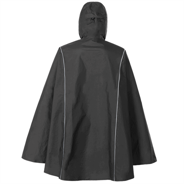 Naturehike Hooded Poncho Raincoat - Black By NatureHike