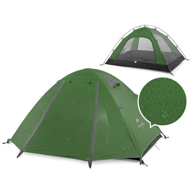 Naturehike Outdoor P-Series Upgraded UPF 50+ 3 Man Tent By NatureHike