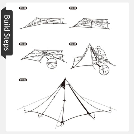 Naturehike Spire Hiking 1 Person Ultralight Camping Tent Green Full Kit By NatureHike