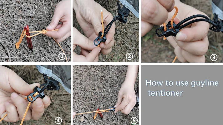 Onewind Guy Line Lock Tensioners And Tent Guyline Collection Systems - 10PCS By Onewind Outdoors