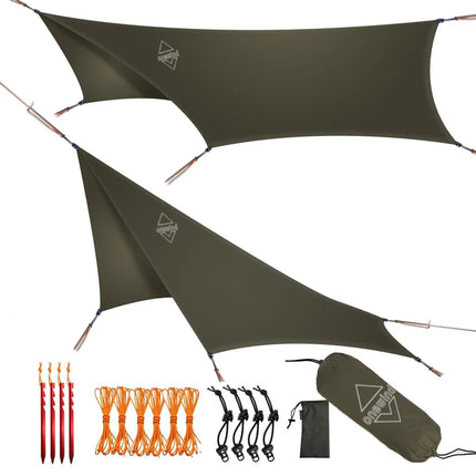 Onewind Nebula 12' Hexagonal Tarp Hammock Rain Fly By Onewind Outdoors