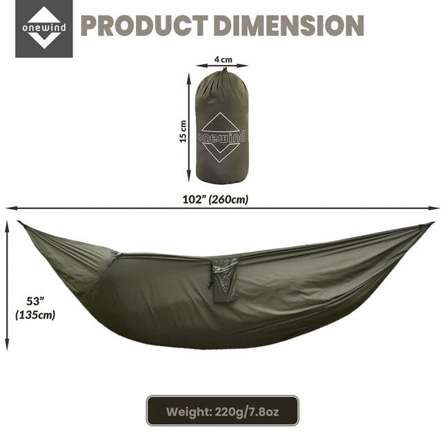 Onewind Hammock Underquilt Protector - Large (Green or Camo) By Onewind Outdoors