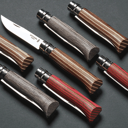 Opinel No.8 Laminated Birch Collection (Various Colours) By Opinel knives