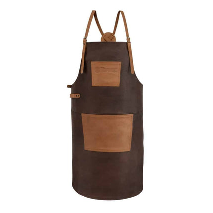 Petromax Buff Leather Apron with cross back straps By PetroMax