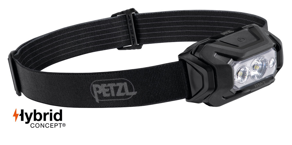 Petzl Aria 2 RGB Headlamp (Various Colours) Black By Petzl