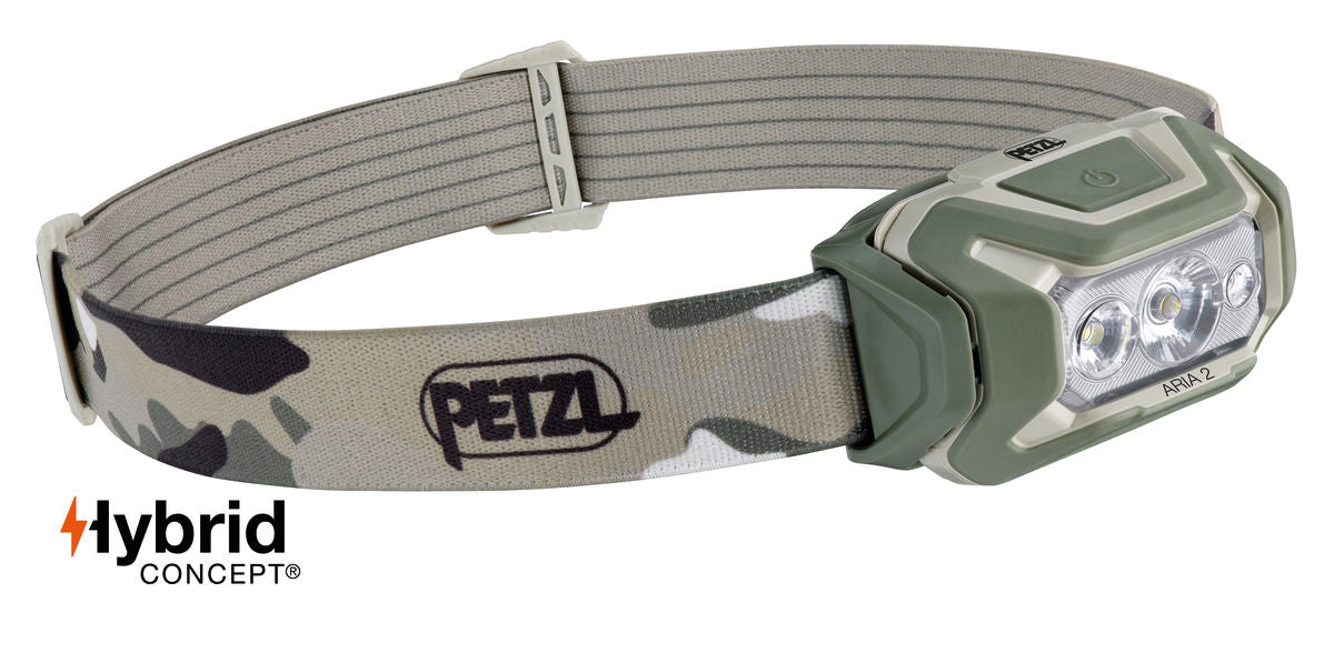 Petzl Aria 2 RGB Headlamp (Various Colours) Camo By Petzl