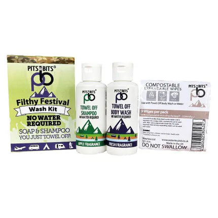 Pits & Bits® Festival Wash Kit By Pits and Bits