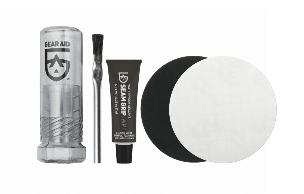 Gear Aid Seam Grip + WP Field Repair Kit 7g Tube 1 x Clear & 1 x Black Patch By Gear Aid