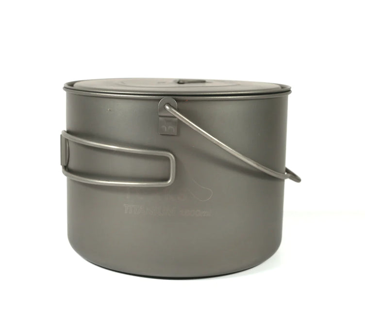 Toaks Titanium Pot with Bail Handle (Various Size) 1600ML By Toaks Outdoors