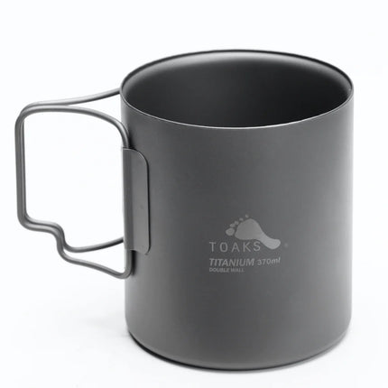 Toaks Titanium Double Wall Mug (370ML or 450ML) 370ML By Toaks Outdoors