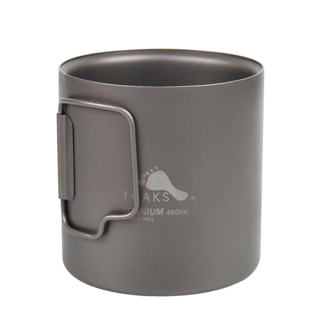 Toaks Titanium Double Wall Mug (370ML or 450ML) 450 ML By Toaks Outdoors