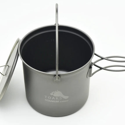 Toaks Titanium Pot with Bail Handle (Various Size) By Toaks Outdoors