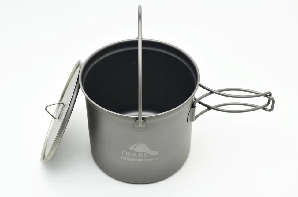 Toaks Titanium Pot with Bail Handle (Various Size) By Toaks Outdoors