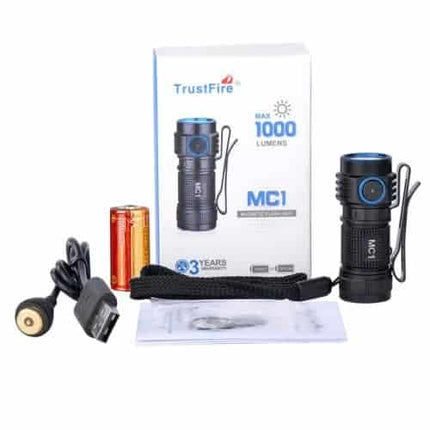 Trust Fire MC1 Rechargeable EDC Mini Flashlight By Trust Fire