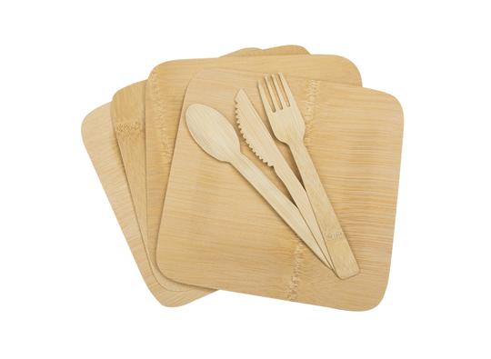 UST Bamboo Dinner Set ( 16pc) By UST Gear