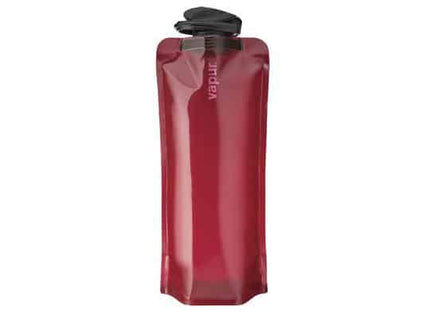 Vapur Wide Mouth 1.0L Folding Water Bottle (Various Colours) Solids Burgundy By Vapur