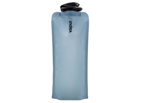 Vapur Wide Mouth 1.0L Folding Water Bottle (Various Colours) Blue Steel By Vapur