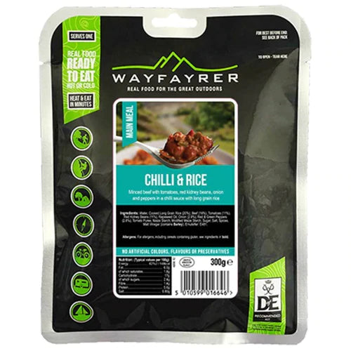 Wayfayrer Chilli Con Carne and Rice 300g By Wayfayrer Meals