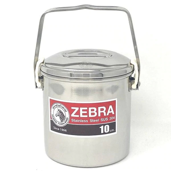 Zebra Stainless Steel Billy Can with handle (Various Sizes) 10cm By Zebra Head