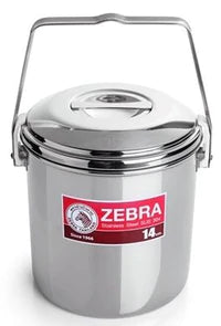 Zebra Stainless Steel Billy Can with handle (Various Sizes) 14cm By Zebra Head