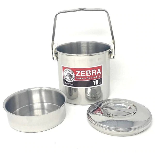 Zebra Stainless Steel Billy Can with handle (Various Sizes) 12cm By Zebra Head