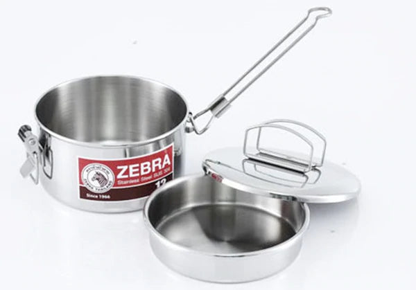 Zebra Stainless Steel Billy Can with handle (Various Sizes) By Zebra Head